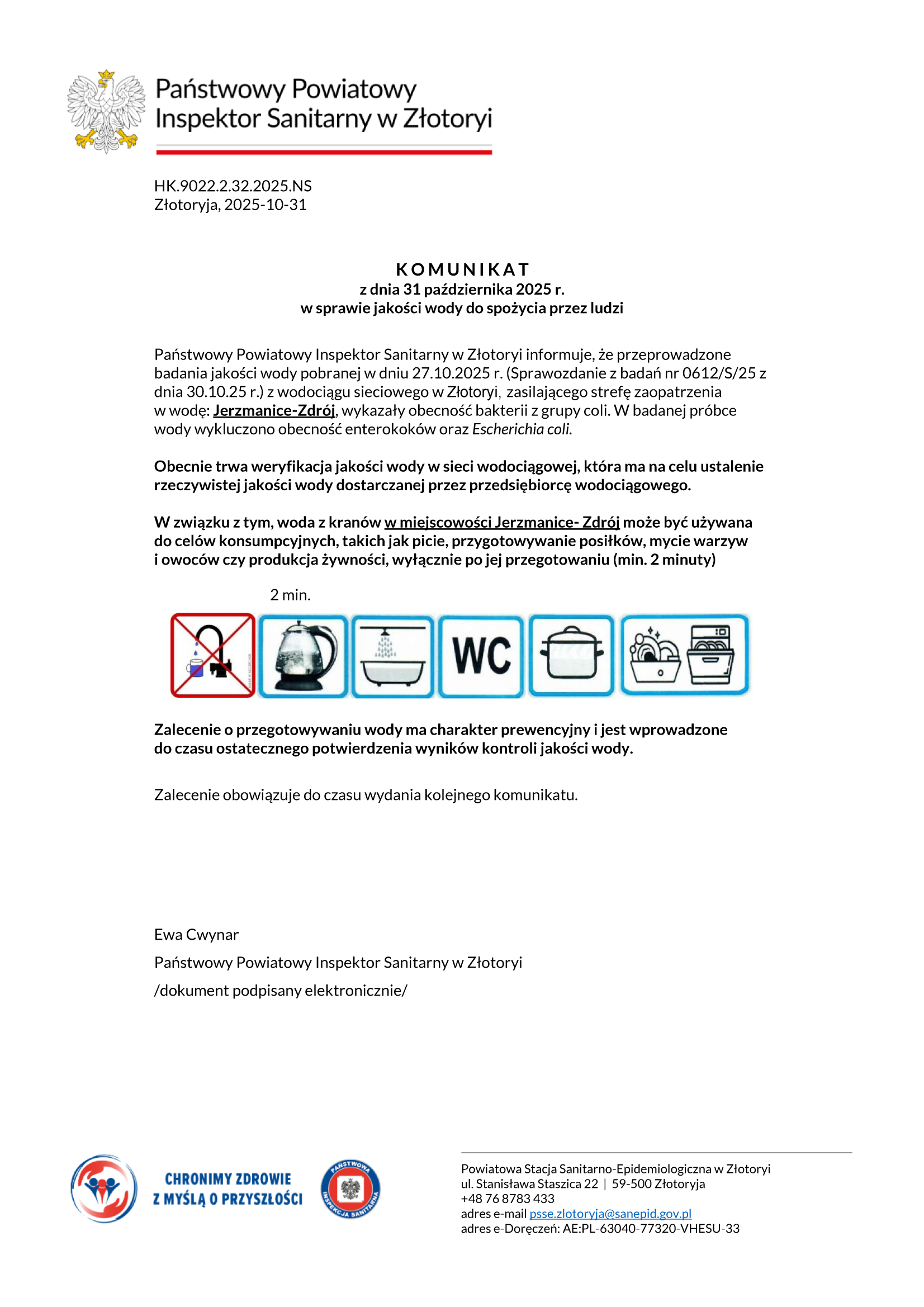 Woda Jerzmanice 31102025